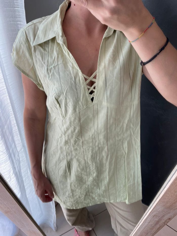 Blouse longue manche courte - photo numéro 2