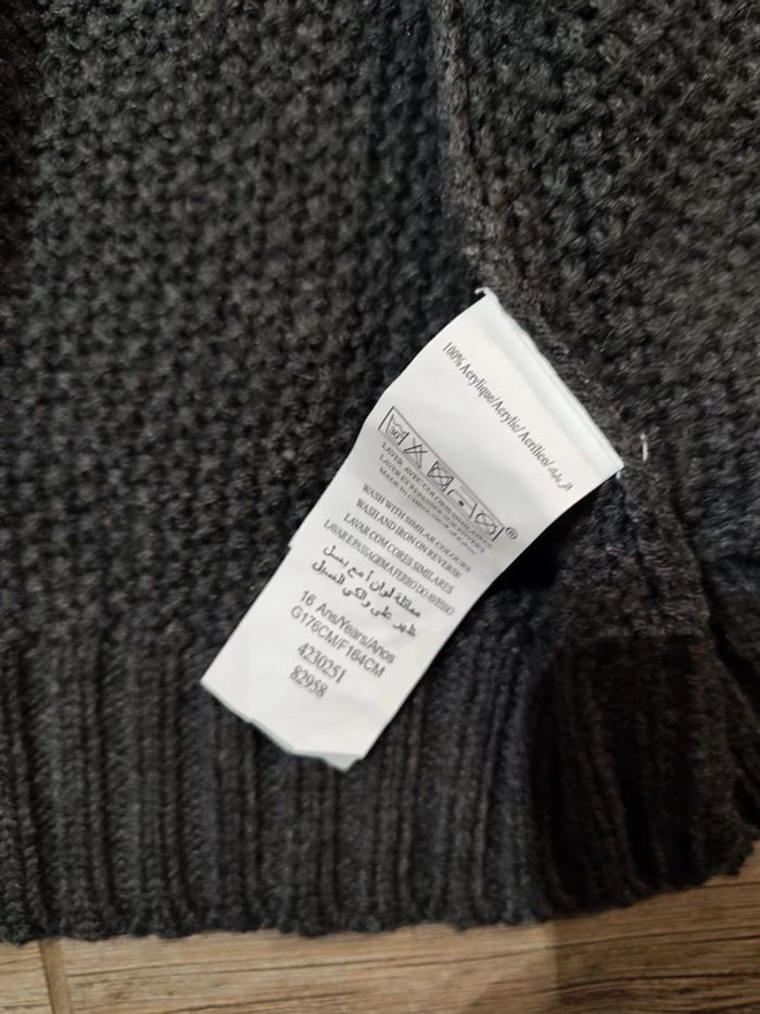 Veste gris foncé et noir By Joos Taille 16 ans - photo numéro 4