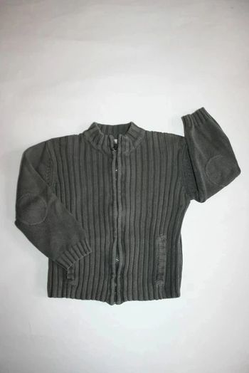 Gilet gris zippé Kidkanai 3 ans