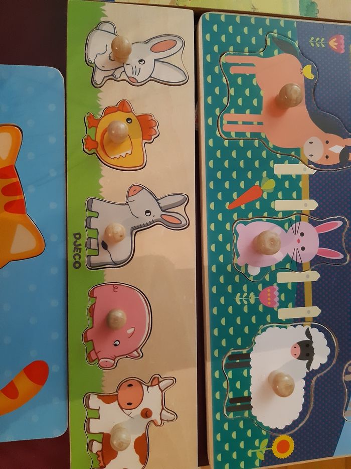 5 puzzles en bois - photo numéro 2