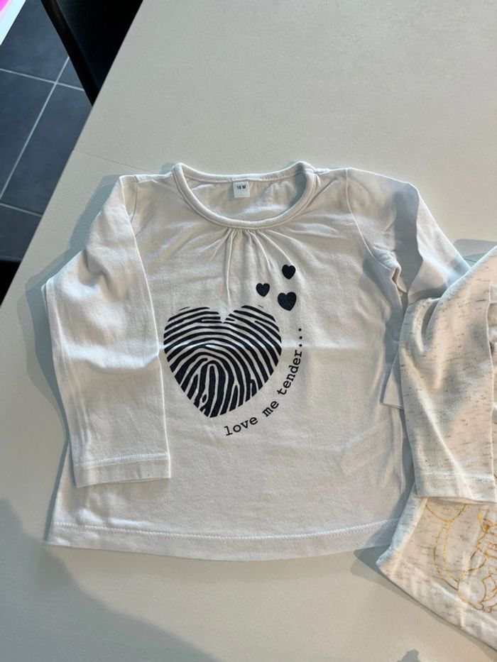 Lot de deux tee shirts ML 18 mois - photo numéro 4