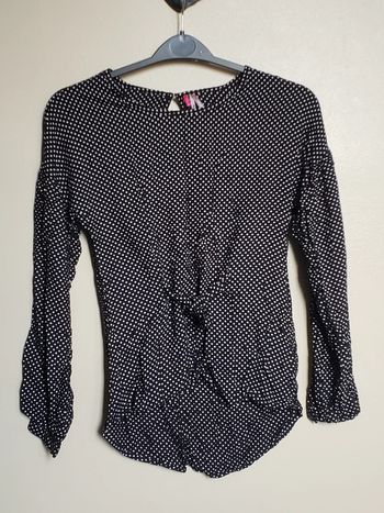 Tunique fluide pois taille 14 ans