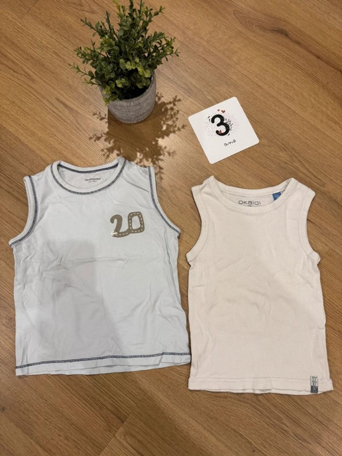 Lot de 2 débardeurs Marcel 3 ans