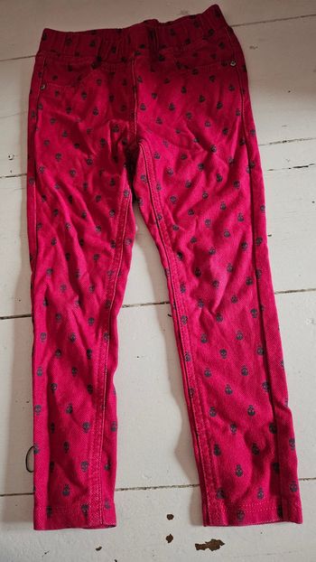 Pantalon Fushia tête de mort 5 ans