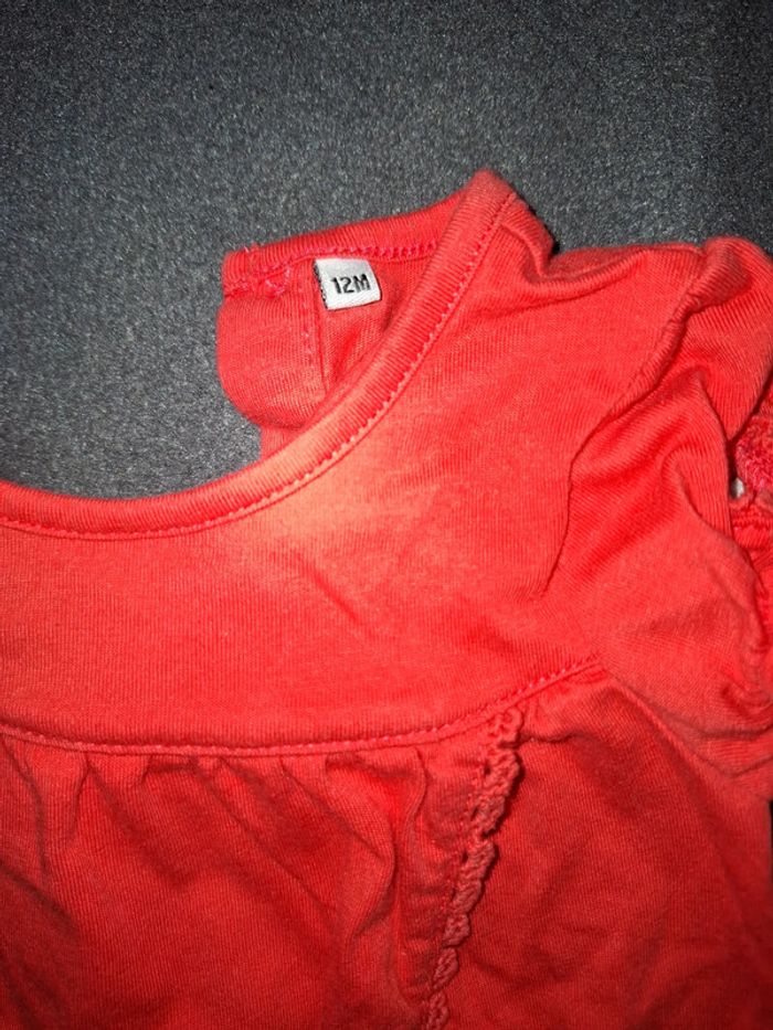 Tee shirt bébé rouge - photo numéro 2
