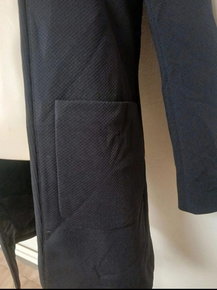 Veste longue bleu marine H&M - photo numéro 3