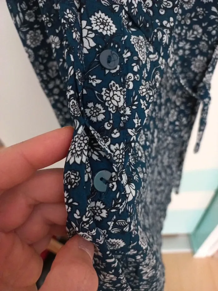 Robe h&m bleu/vert - photo numéro 5