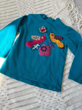 TEE shirt manche longues fille 18 mois DPAM