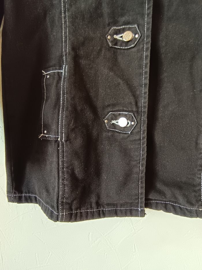 Veste en jean noire. - photo numéro 4