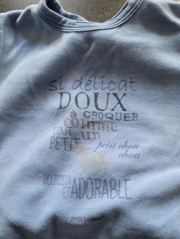 Pyjama velours petit bateau 24 mois - photo numéro 2