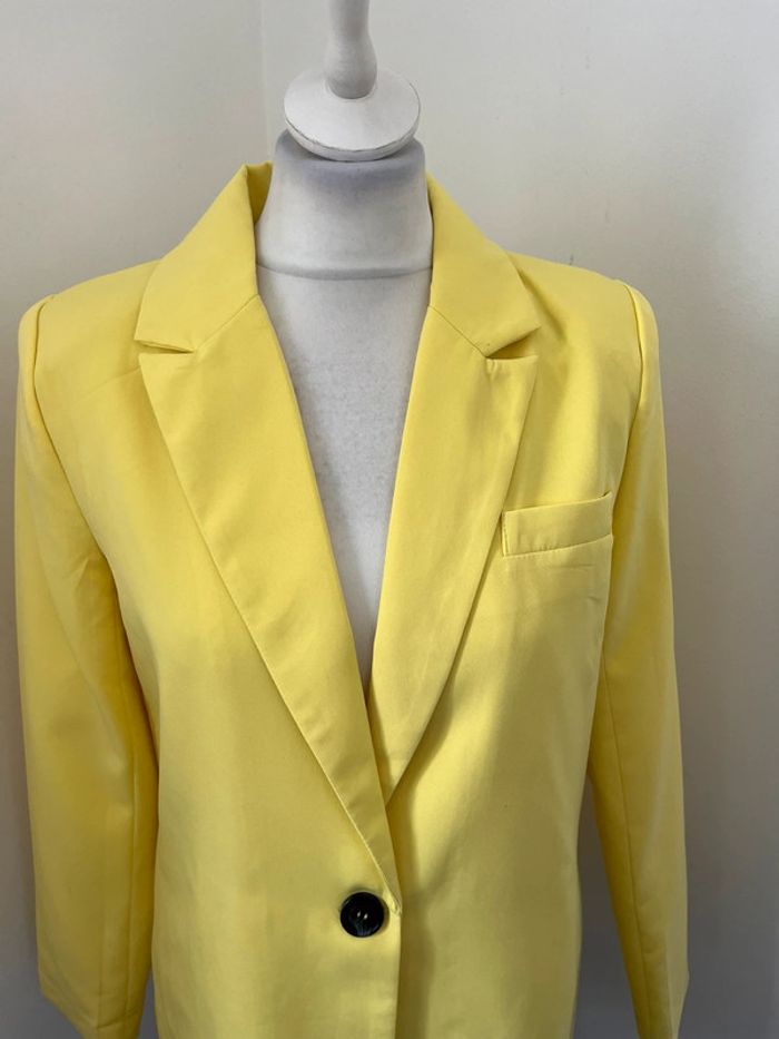Veste blazer jaune missguided S - photo numéro 3