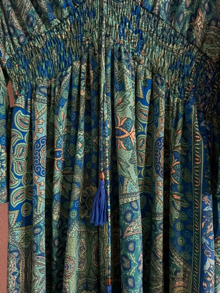Robe bohème verte/bleu - photo numéro 5