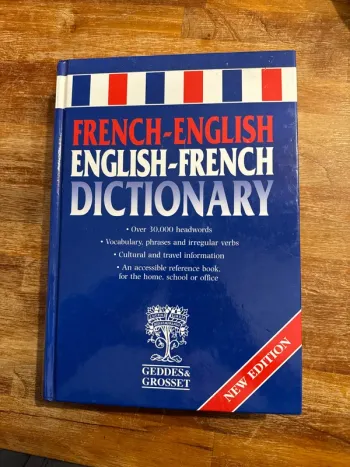 Livre French, anglais anglais, French Dictionary