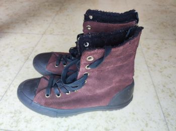 Basket femme converse en nubuck marron 38 En très bon état