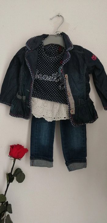 Ensemble catimini fille 12 mois