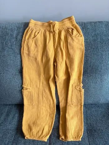 Pantalon fille Zara gaze de coton