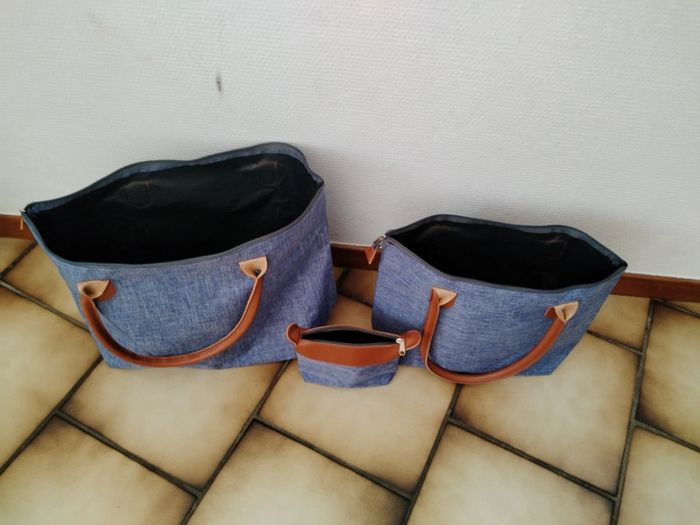 Lot de 2 sacs de voyage avec trousse de toilette neuf - photo numéro 3