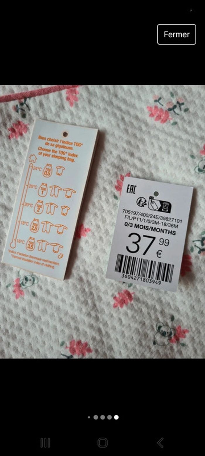 Gigoteuse 0/3 mois obaïbi petit koala 🐨 - photo numéro 13