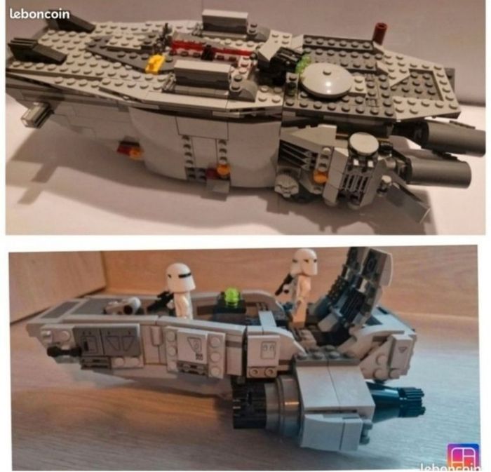 Lot de deux vaisseaux lego Star wars