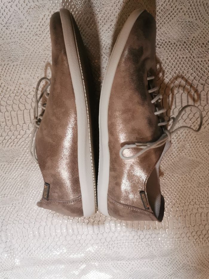 Chaussures à lacets marron irisé Mephisto T37 - photo numéro 7