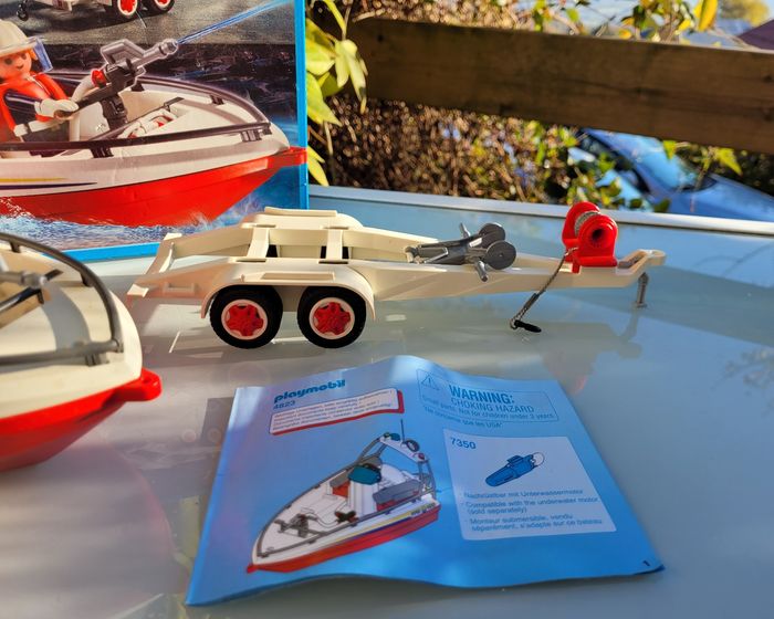 Playmobil 4823 Bateau de Pompier avec boite et notice - photo numéro 5