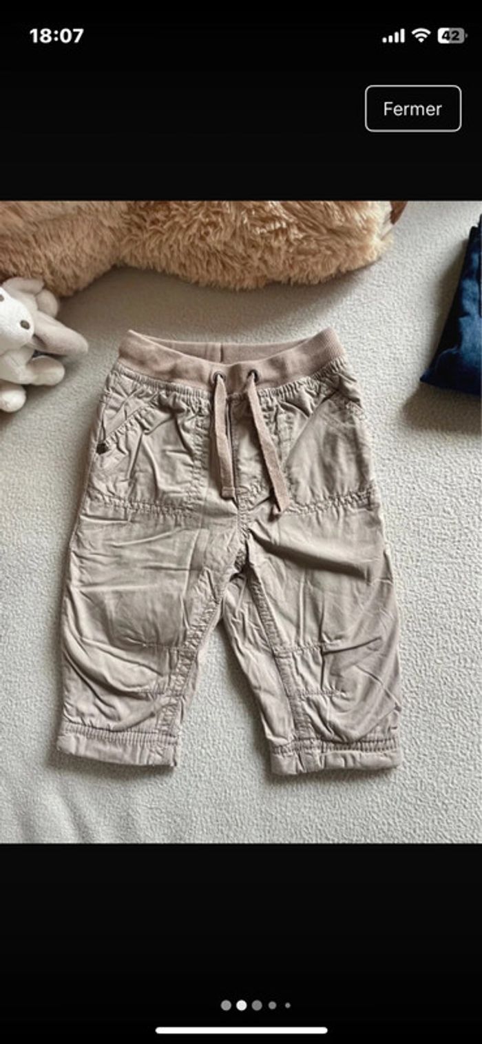 Lot 2 pantalons bébé garçon - photo numéro 2