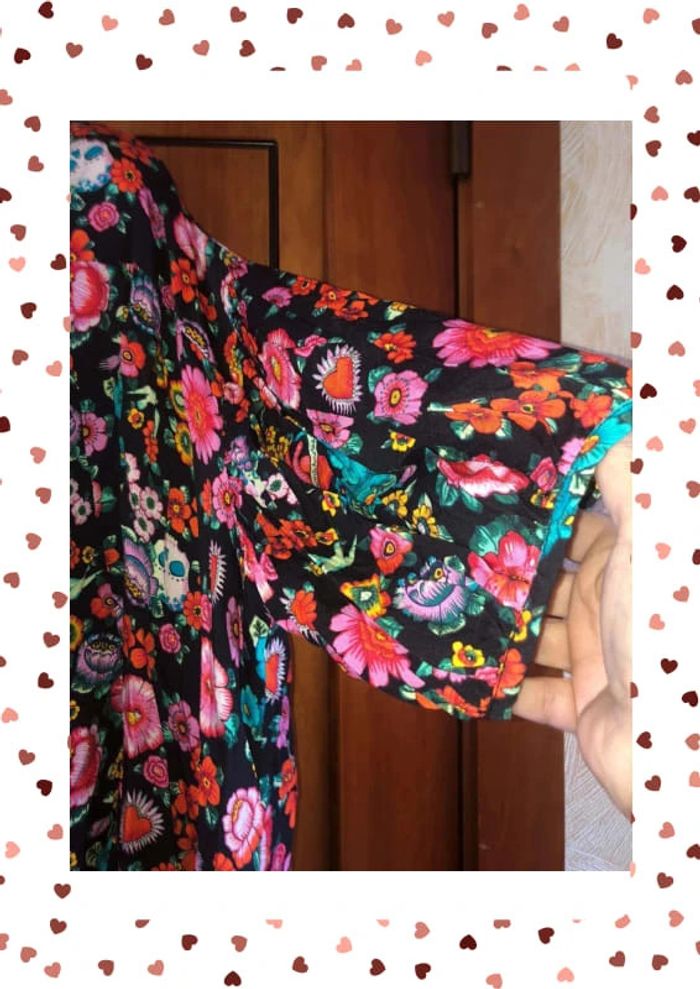 Tunique fleurie taille unique April Vintage - photo numéro 5