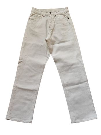 Jean blanc coupe droite taille XS