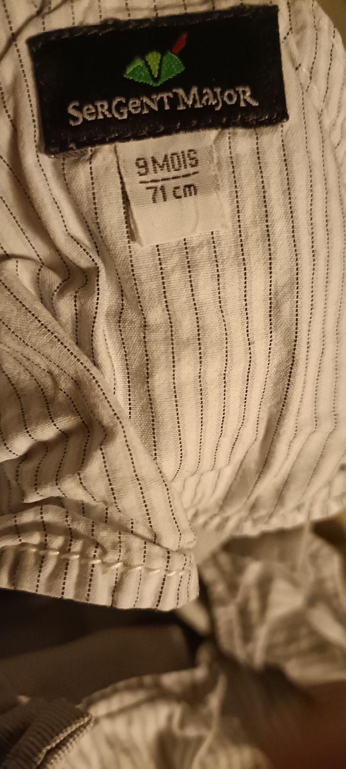 Salopette short 9 mois sergent major - photo numéro 2