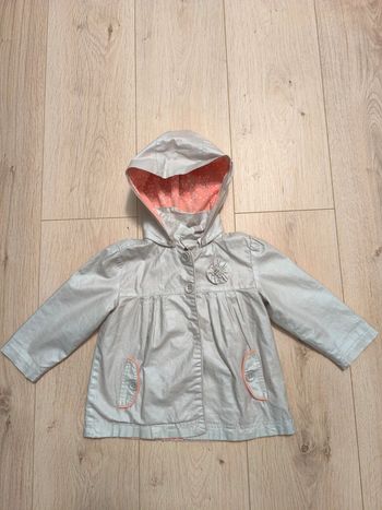 Imperméable fille Gemo avec capuche amovible - 18 mois