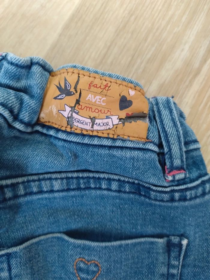 Pantalon en jean délavé Sergent major - photo numéro 8