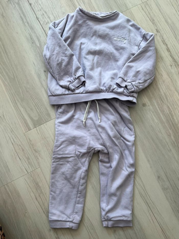 Jogging violet bébé fille