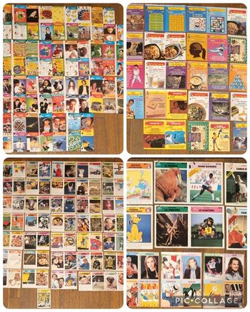Gros lot + 200 anciennes fiches journal de Mickey vintage