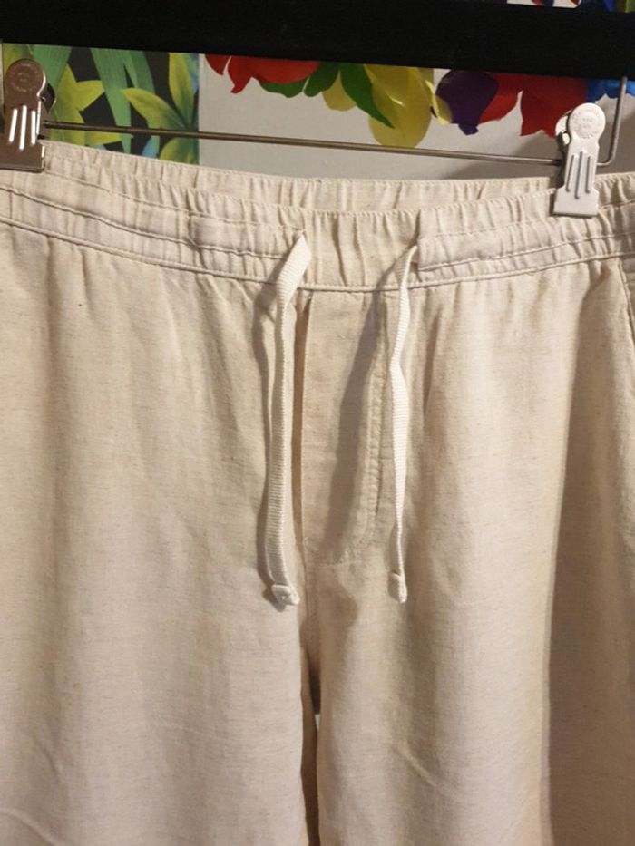 Pantalon été lin beige - photo numéro 2