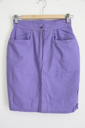 Vintage jupe violette en 100% coton