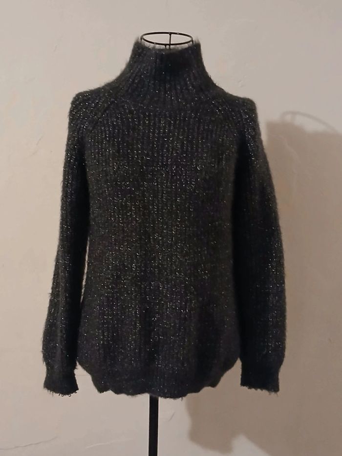 Pull gris pailleté Femme Taille 36 kiabi - photo numéro 2