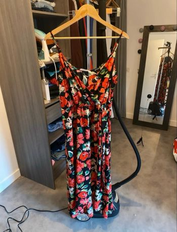 Robe longue à fleurs