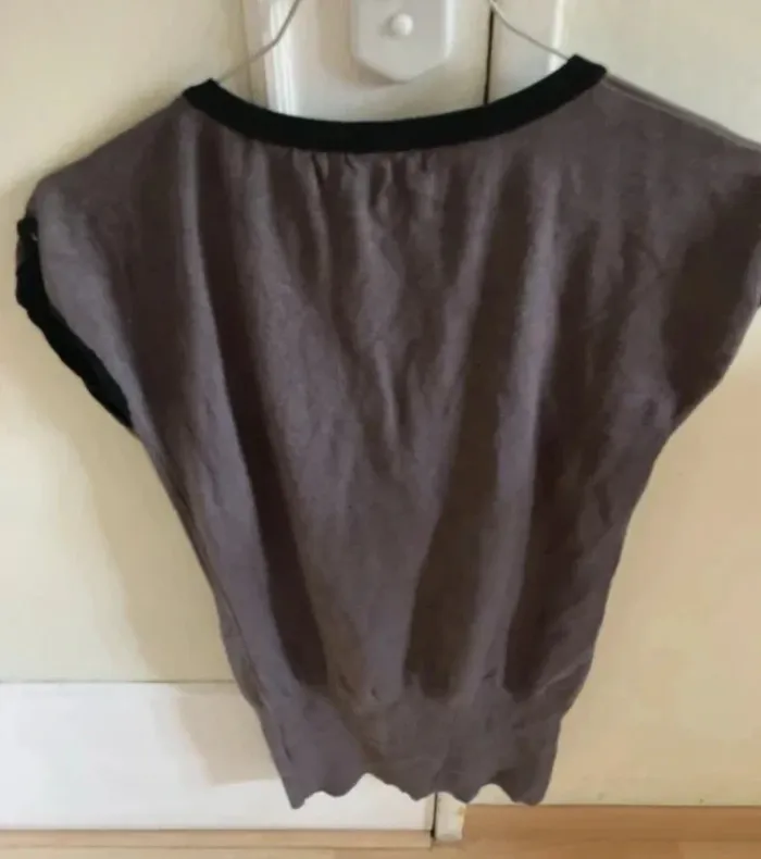 Pull fin tshirt sans manche femme TU millenium sequin automne - photo numéro 2