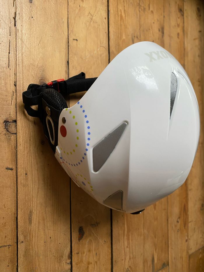 Casque de ski blanc décoré XXS Snoxx