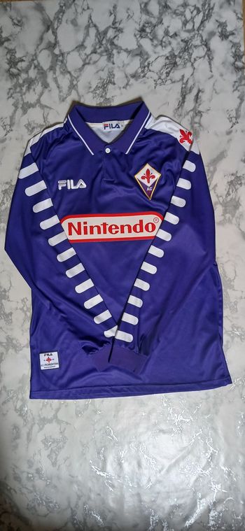 Maillot Fiorentina 1998 floquer batistuta 9 Nintendo taille M