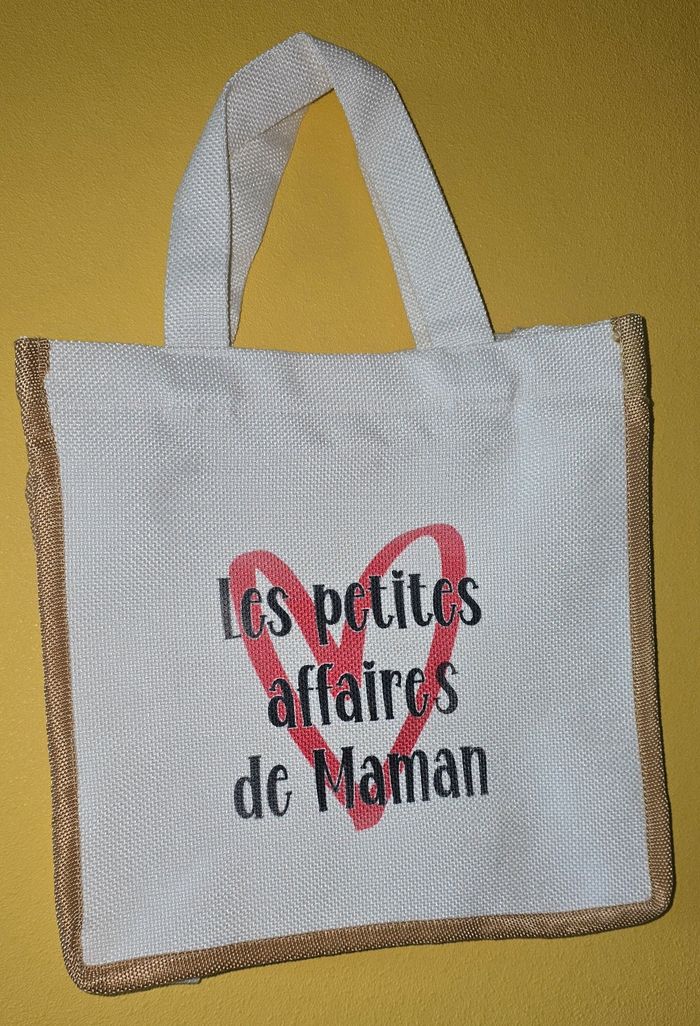 Sac en jute Fête des Mères - photo numéro 2