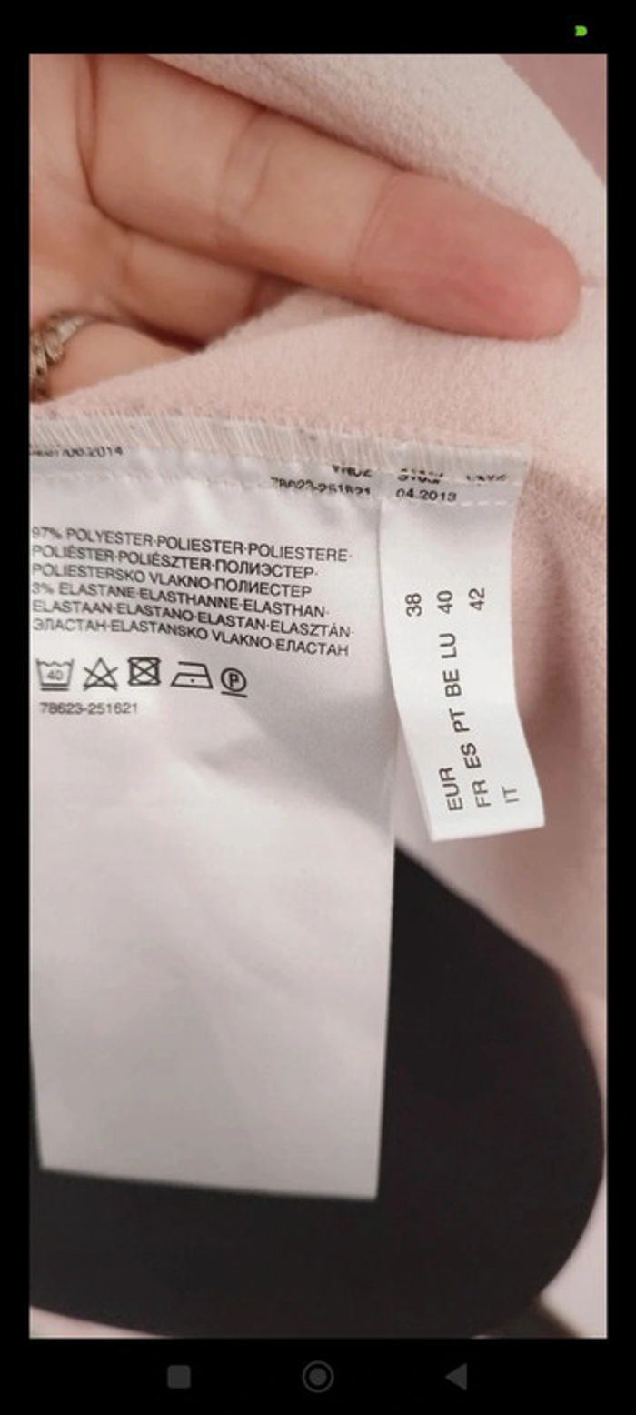 Veste rose poudrée taille 40 - photo numéro 5