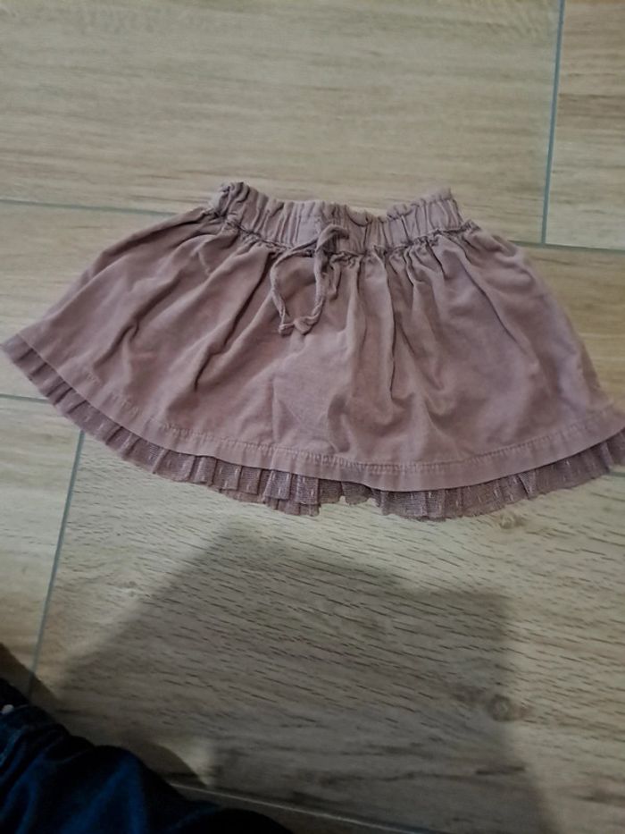 Jupe zara 9/12 mois vieux rose