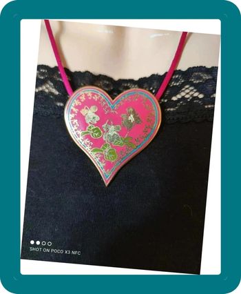 Pendentif coeur à nouer