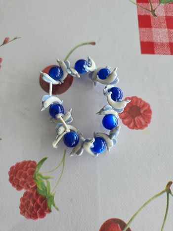 BRACELET FILLE   MOTIFS  DAUPHINS  🐬