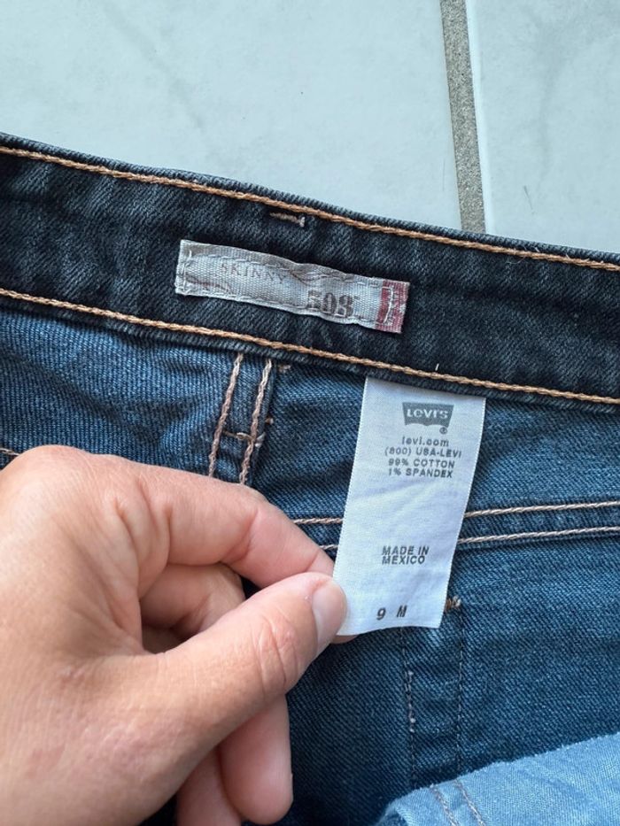 Short en jean denim Levis USA vintage taille 38 tres bon état - photo numéro 6