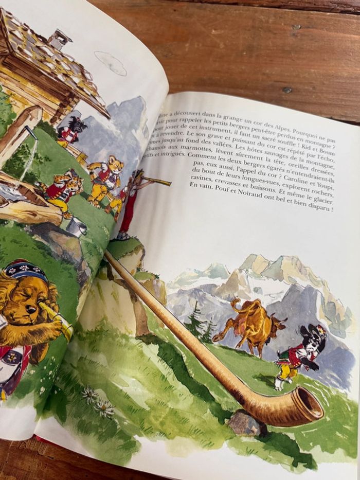 Moyen 1 - Livre édition limitée reliure rouge Caroline dans les Alpages Pierre Probst bd - photo numéro 14