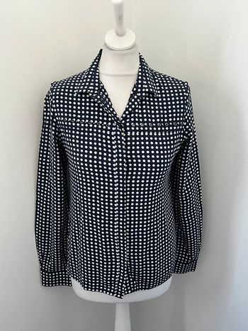 Chemisier marine à pois icode S