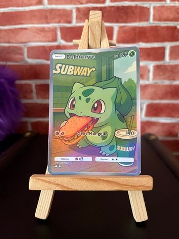 Carte custom bulbizarre Pokémon
