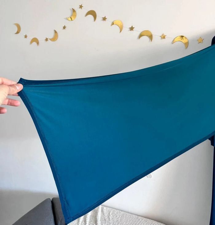 Robe Longue En Bleu Pétrole Taille M/L - photo numéro 7